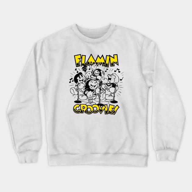 Flamin Groovies Crewneck Sweatshirt by nancycro